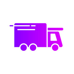 fast delivery gradient icon