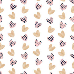 seamless pattern with hearts. Seamless heart vector pattern. Vector pattern. Vector background. Background for Valentine's Day.