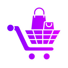 shopping cart gradient icon