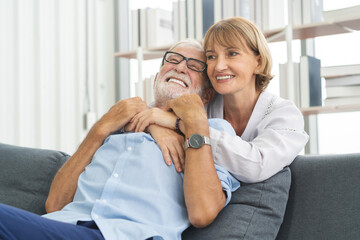 Happy senior couple family, caucasians mature, adult lover and retired man, woman embracing,...