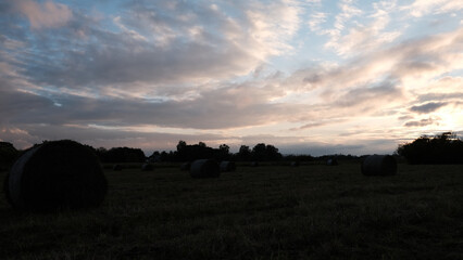 Fototapeta premium dark cloudy autumn sky over earth