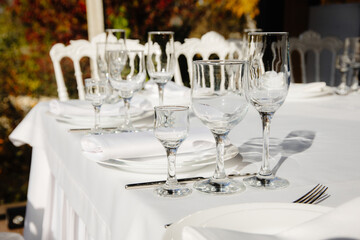 table set for a party