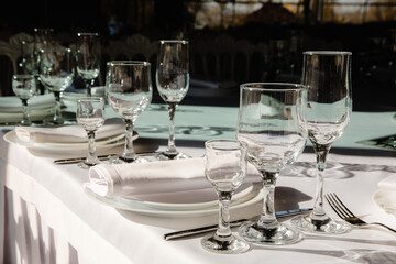 table setting for a dinner