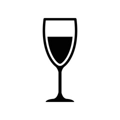 Wine glass icon vector design template