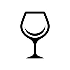 Wine glass icon vector design template