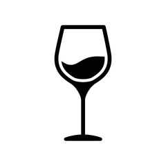 Wine glass icon vector design template
