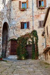 Fototapeta na wymiar Montemerano, Tuscany - small medieval village in Maremma. Italy.