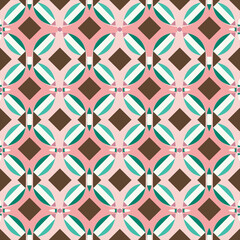 RETRO GEOMETRICAL SEAMLESS PATTERN IN EDITABLE VECTOR FILE