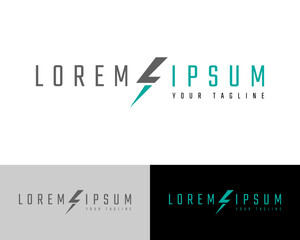 Letter S flash. Modern logo design