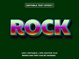 Rock Music 3d Editable Text Effect, text mockup