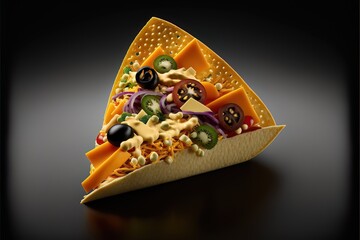 Food Illustration. Genarative AI