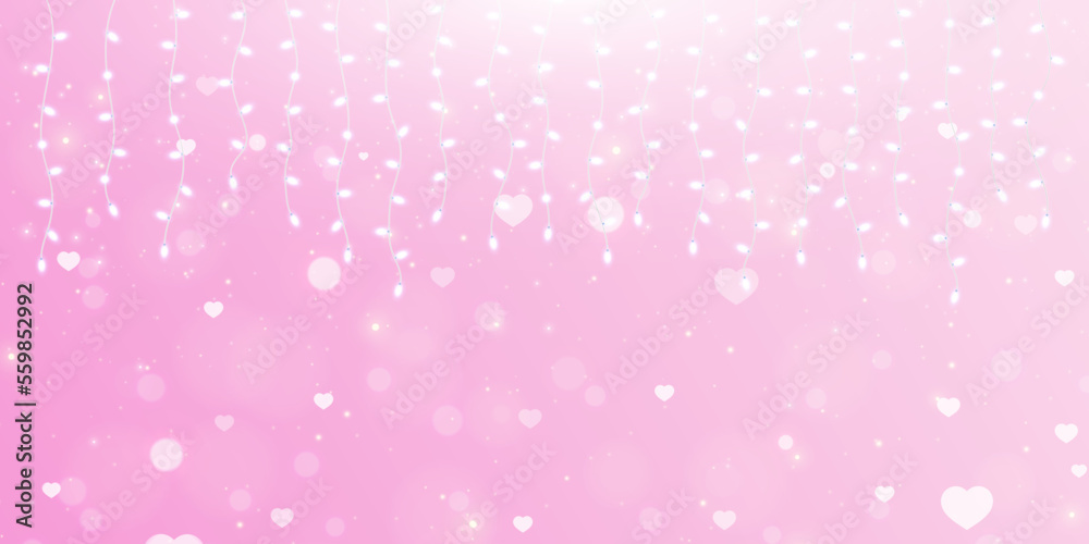 Aufkleber elegant valentine's day background with light effects and gradient. for web design and illustrations