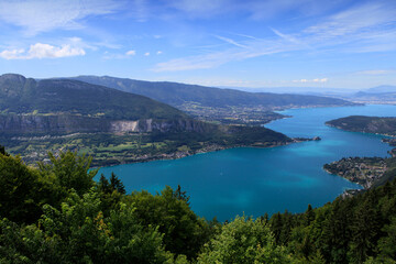 Lake of annecy, Alps mountains, France