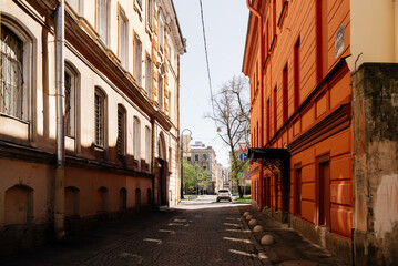 Repina street in Saint Petersburg, Russia.