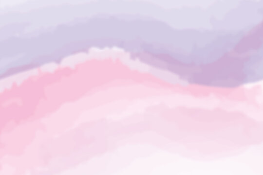 Aquarell in Lila und Rosa