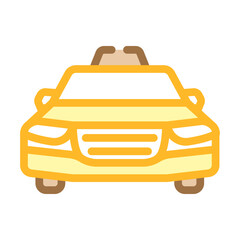 taxi transport vehicle color icon vector. taxi transport vehicle sign. isolated symbol illustration
