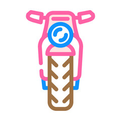 motorcycle transport vehicle color icon vector. motorcycle transport vehicle sign. isolated symbol illustration