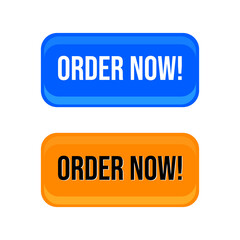 Order now food product shopping retail web button icon design vector
