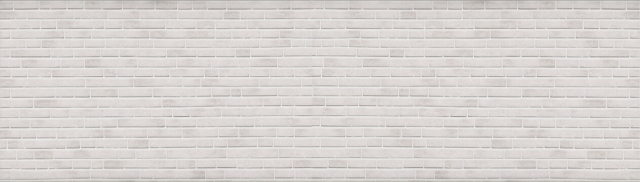 Whitewash Brick Wall Texture, Generative Ai Panoramic Background