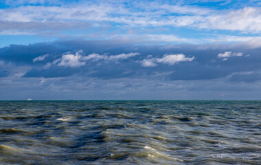 clouds over the sea