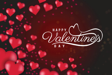 Happy valentine Day illustration Free Vector file