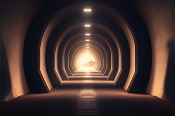 Naklejka premium light at the end of tunnel