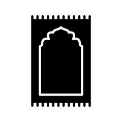Fototapeta na wymiar Prayer rug icon. sign for mobile concept and web design. vector illustration