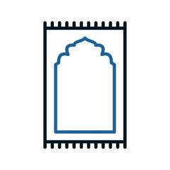 Prayer rug icon. sign for mobile concept and web design. vector illustration
