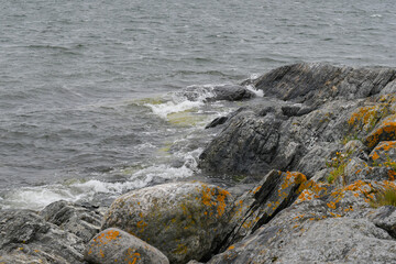 Rocky beach of a rocky island in Finland