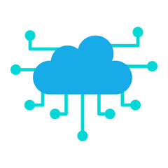 Cloud Computing Flat Icon