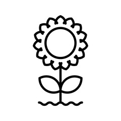 Flower icon. sign for mobile concept and web design. vector illustration