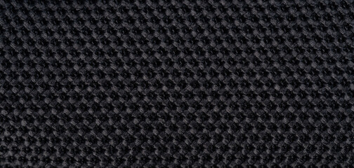 Black fabric texture background