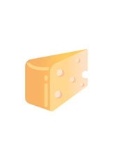 cheese on a white background