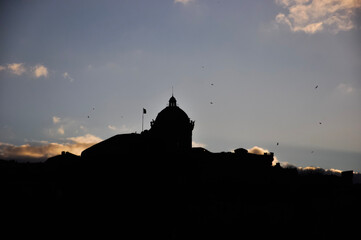 sunset in bagan