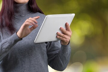 Safety officer person is writing document