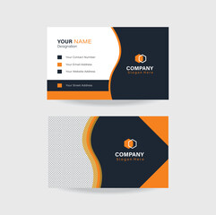 Business card modern and icons, concept, element, presentation, label, frame, art, clean, design template.