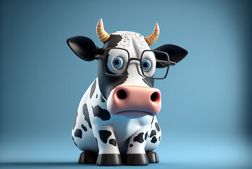 Cute 3D Cow