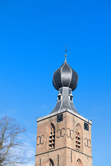 Dutch church tower in Drenthe