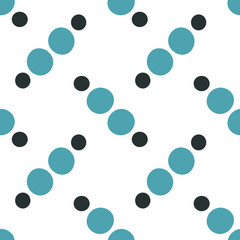 Seamless vector pattern of round shapes and dots