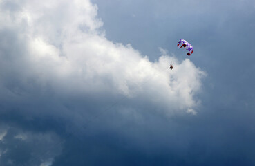Parasailing and clouds - Mexico