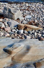 Rocky beach of a rocky island in Finland