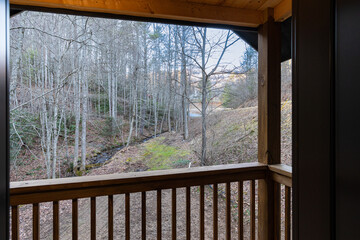 Fototapeta premium deck with a view
