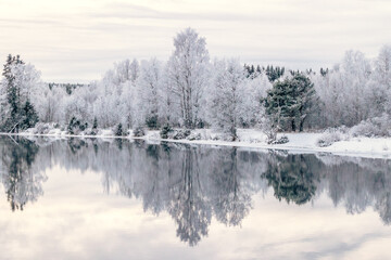 Ljusnan by winter