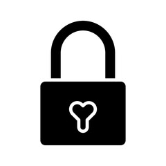 Padlock icon. sign for mobile concept and web design. vector illustration