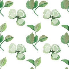 watercolor easter seamless pattern clover png 