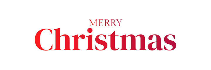 Merry christmas text script in red