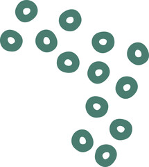 Hand drawn abstract shapes flat icon