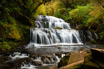 Fototapeta na wymiar Wasserfall Neuseeland
