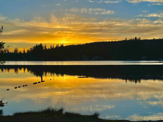 Lake Roesiger sunset