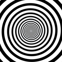 spiral black white optic vector background